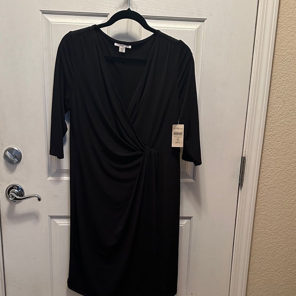 Coldwater Creek Black Long Sleeve Dress